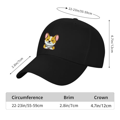 Image of Embroidered Baseball Cap for Women Men Adjustable Baseball Hat Black Baseball Cap Trucker Hat