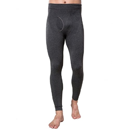 Stworld Mens Seamless Insulated Underpants Booty Leg-shaped Long Underpants