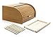 HolzFee Brotkasten Holz mit Brotschneidebrett Buche