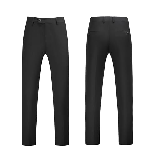 MOGU Mens 3 Piece Suit Slim Fit Tuxedo Floral Print Jacket Vest Pants Set for Wedding Prom Dinner3