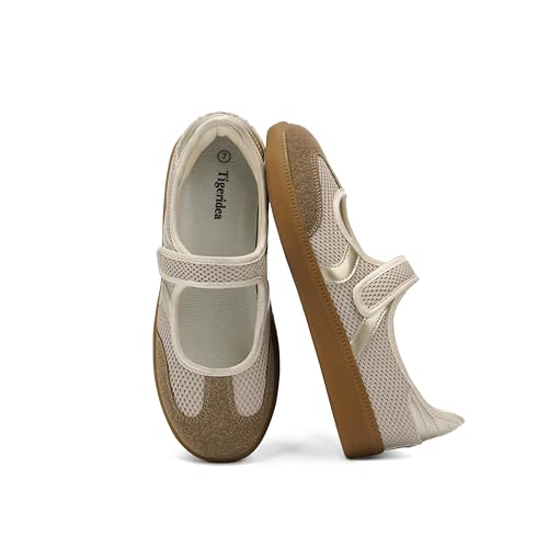 Image of Tigeridea Sneakers for Women Comfortable Business Casual Tennis Shoes Lightweight Slip on Footwear Women's Fashion Retro Sneakers