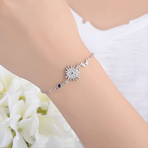 Pulsera de luna y estrella YZYSHHX, el regalo ideal de joyería fina para mujer 2