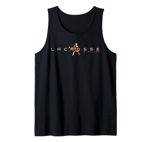 Maryland Lacrosse Jugador Diseño de Bandera Estatal Md Lax Team Coach Camiseta sin Mangas