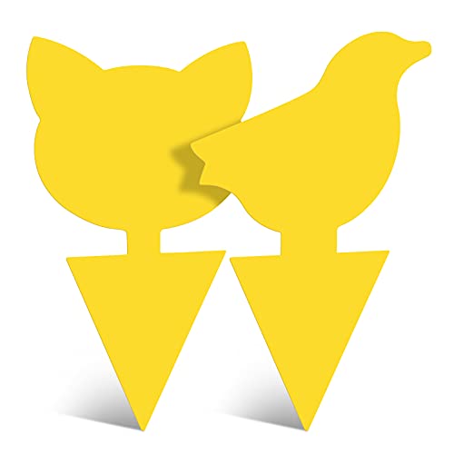 Garsum Moscerino killer trappole per mosche della frutta da interno giallo appiccicoso piante insetti funghi cattura mosche da esterno, 18 Pack