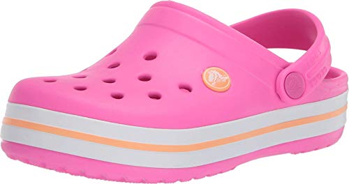 Image of crocs Electric Pink /Cantaloupe Clogs - J2 (204537-6QZ)-Kid