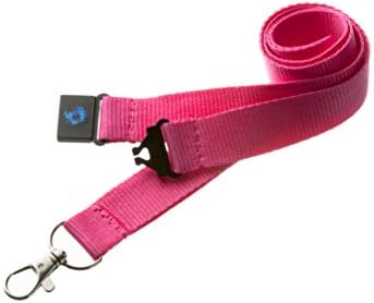20mm Lanyard with Safety Break Away and Metal Clip - Free Shipping ! (Black)