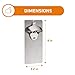 Bruntmor Strong Magnetic Zinc Alloy Wall Mounted Wine Opener & Cap Catcher Can Opener, Rust Resistance Bottle Opener Manual, Bar Accessories, Home Bar Opener For Mini Bar