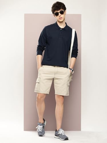 Image of Dillinger Men Oversized Long Sleeve Polo Tshirt