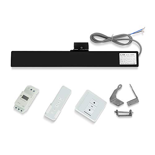 Olide Automatischer Fensteröffner mit digitaler Zeitschaltuhr, Schwarz