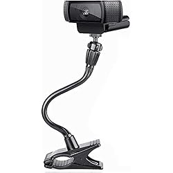 Soporte Webcam Logitech Smatree soporte de montaje con clip de abrazadera flexible de mordazas flexibles compatible con cámara web Logitech C925e C922x C922 C930e C930 C920 C615, GoPro Hero 10/9/8/7/6/5, (Camere no incluido)