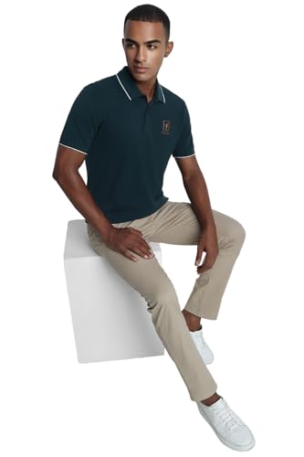 Image of Peter England Men's Cotton Regular Fit Polo Shirt
