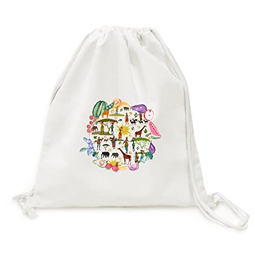 Sac en tissu pliable la savane africaine des femmes noires cabas
