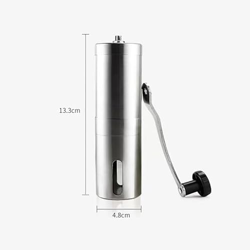 Manual Coffee Grinder, Stainless Steel Conical Burr Mill with Hand Crank for Espresso, French Press, Camping & Travel - 1