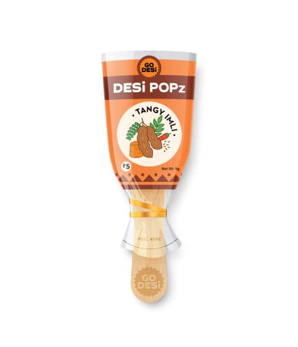 Image of GO DESi Imli Pop Tamarind & Jaggery Candy|Extra Spicy 50 Pieces|Tangy Imli|Imli Candy|Lollipop|Digestive Candy|Sour & Spicy Candies|400 Gram