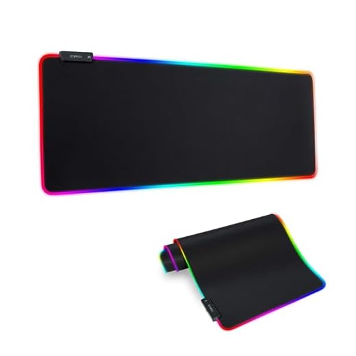 Mouse Pad SPEED RGB Extragrande com Led Colorido RGB 11 Cores e Efeitos de Acabamento Speed Macio Antiderrapante 80 Cm x 30 Cm