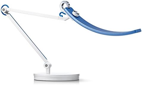 BenQ e-Reading LED Desk Lamp -World's First Desk Lamp for Monitors -Eye Care, Modern, Ergonomic, Dimmable, Warm/ Cool White -Perfect for Architects, Studying, Designers, Engineers, Gaming –Blue