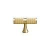 WYNWJ Zieht Griffe Griff,Europäischer Stil Massiver Kupfer Schrankgriffe Schrankgriffe Schubladengriff Möbelgriff 100% Reines Kupfer Gold/Single Hole 50Mm