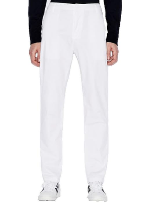 A | X ARMANI EXCHANGE Men's Basic Stretch Dobby Chino, White, 30R
