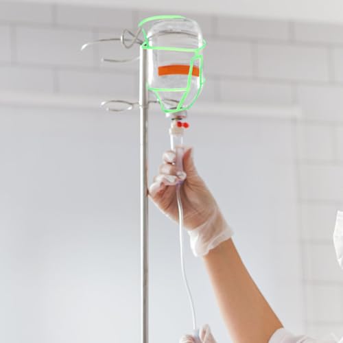 Healvian Aufhängenetz Für Infusionsflaschen 15 Stück Flaschenhülsen Für Kochsalzlösung Infusionen Hängendes Netz 14.8X11X7 Cm Für Krankenhaus Und Pflege Zuhause