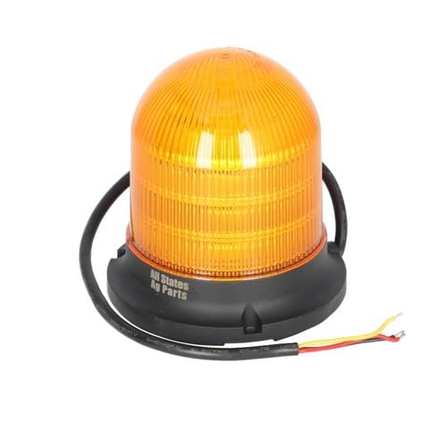 All States LED Beacon Light - 6 Function Fixed Flat Mount Dome Top
