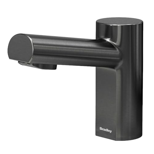 Bradley Metro Verge Faucet, Elongated Spout, Black Stainless