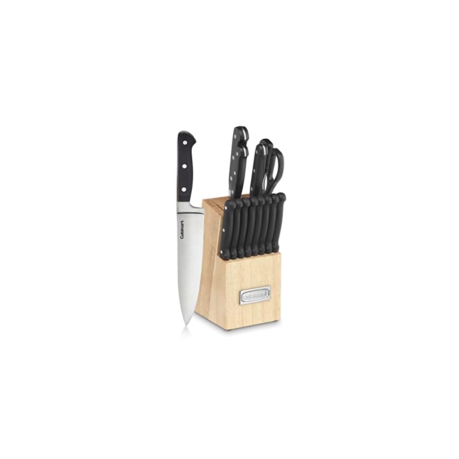 Cuisinart C55TR-14PCB Advantage Cutlery 14-Piece Triple Rivet Knife Block Set