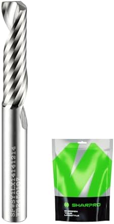 1/4 O Flute Up Cut CNC Bit, Single Flute Router Bits 1/4 Inch Shank