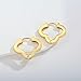 14K Gold Plated Geometric Hoop Earrings for Women, Minimalist Gold Hoop Huggies Earring for Women