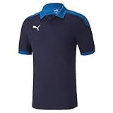 polo puma red bull Algodón y poliéster PUMA teamFINAL 21 Sideline Polo Camiseta Polo, Unisex Adulto, Peacoat/Electric Blue Lemonade, XL