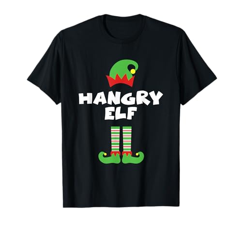 Hangry Elf Matching Group Family Holiday Christmas Costume T-Shirt