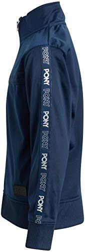 Pony Boy\'s Activewear Tracksuit Set - Zip-Up Performance Sweatshirt Jacket and Track Sweatpants, Size 18/20, Navy