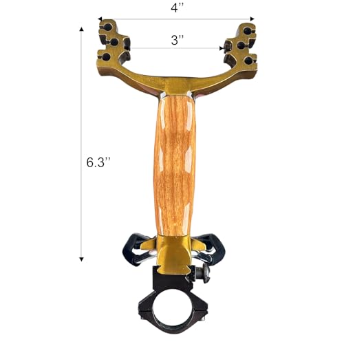 Professional Wrist-Braced Slingshots Set for Hunting, High Velocity Tactical Wrist Support Sling Shot with Ammo Balls & Replacement Bands (Target Practice Kit)