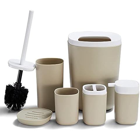 DUFU Juego de Accesorios de Baño 6 Piezas Cover