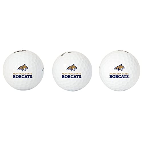 Desert Cactus Montana State University Golf Balls 3 Pack – MSU Bobcats Full Color Three – Officially Licensed Sport Team Accessory Design B