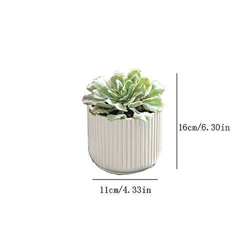 Fleurs artificielles en pot céramique blanche pour déco table