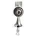 Edelstahl Manuelle Kartoffelreibe Reibemaschine Küchenmaschine für Käse, Gurken, Karotten, Nüsse, mit 5 Trommeln und Ein fester Clip, Silber,10 * 24cm/3.93 * 9.44inch