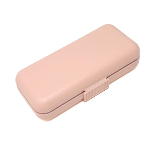 Image of yueton 1Pack Mini Compartment Plastic Organizer Small Multifunctional Organizer Portable Travel Storage Box for Hair Accessories, Cotton Swab, Sticking Plaster, Needle