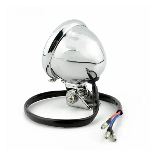 Feu arrière LED de moto rond en métal avec feu stop et position