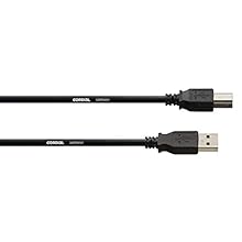 5.0 m, USB "A" / USB "B". Package Dimensions: 17.6 L x 3.0 H x 14.8 W (centimeters) Color: black Number of items: 1.0