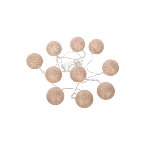 Paris Prix Atmosphera for Kids - Guirlande LED Glitter 10 Boules 164cm Rose