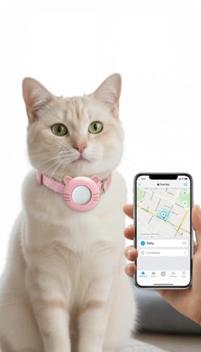 Médaille de localisation Smart Pet sans abonnement avec étui silicone léger à clipser