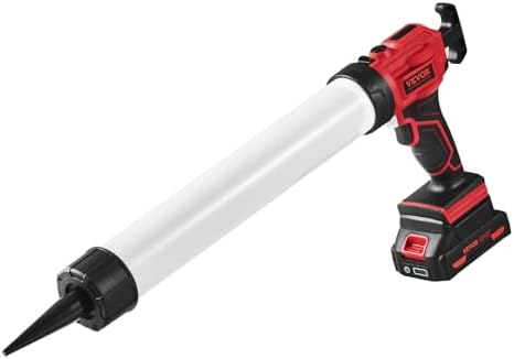 Pistolet à calfeutrer électrique sans fil à 4 vitesses, éclairage LED