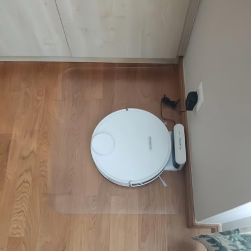 Alfombrilla de PVC transparente para silla de oficina y tapete protector de madera rectangular 4