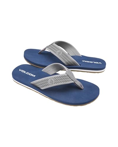 Image of Volcom Men's Daycation Flip Flop Sandal - Soft Brushed Recliner Comfort Foam Footbed