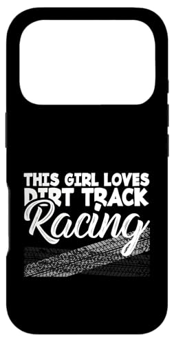 �_�[�g�g���b�N���[�T�[ Funny This Girl Loves Dirt Track Racing �X�}�z�P�[�X iPhone 17 Pro �p