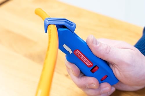 WEICON Cable Stripper No. S 4-28 Multi | Integrated Stripping Function | High Safety | Adjustable Cutting Depth | for Round Cables | Working Range 4-28 mm Ø (No. S 4-28 Spiral) by WEICON - Image 2