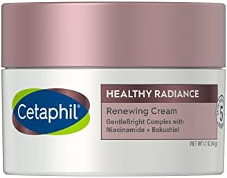 Cetaphil Face Cream, Healthy Radiance Renewing Cream, Visbily Reduces Look of Dark Spots, Brightening Lotion, Designed for Sensitive Skin, Hypoallergenic, Fragrance Free, 1.7oz