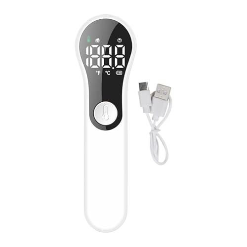 Termómetro de fiebre para adultos, termómetro infrarrojo para bebés, medidor digital sin contacto con modo de frente y objeto para cuidado infantil en casa y de viaje