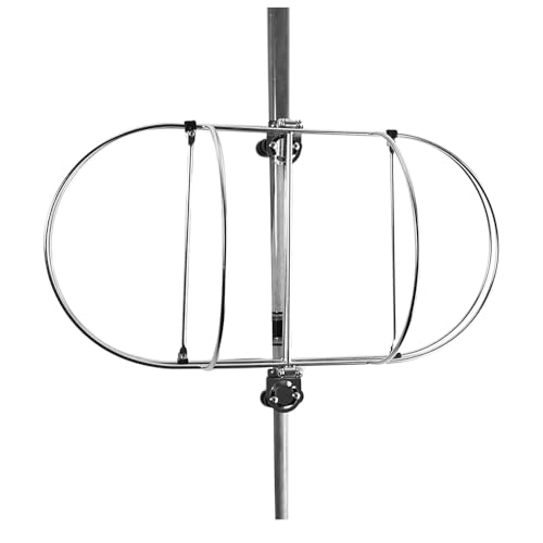 MARINE CITY 304 Stainless Steel Fender Folding Rack with Stanchion Clamps – Durable, Corrosion-Resistant, Fits 7 Inches Diameter Fender for Marines, Boats, Ships, Yachts (Pack of 1)