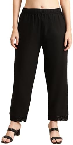 Pistaa's Women's Regular Fit High Rise Palazzo